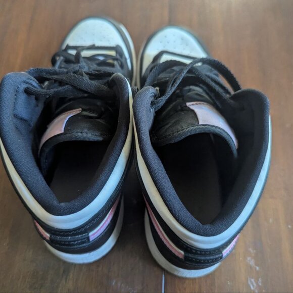 Nike Air Jordan Retro Kids Black and Pink Sneakers - Picture 12 of 13